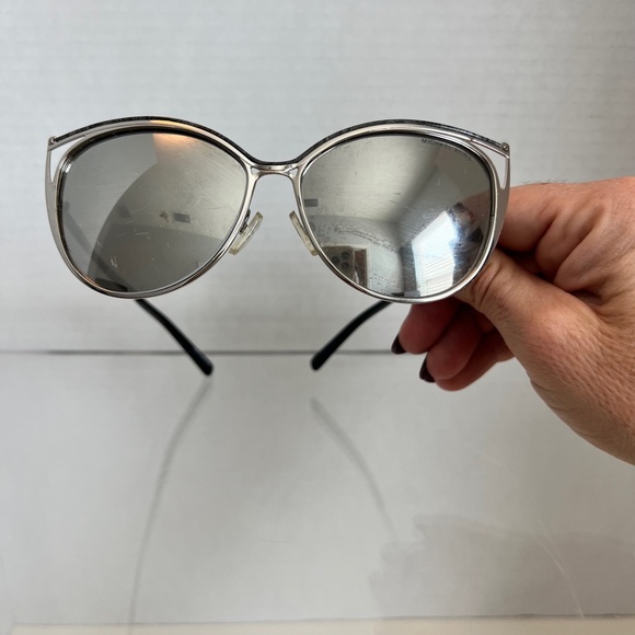 Michael Kors Sunglasses MK 1020 11666G Cat Eye aviator glamorous Metal 56 mm - Picture 4 of 8